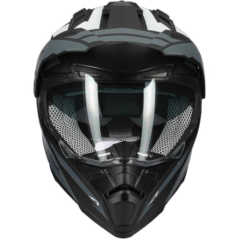 Enduro přilba ASTONE CROSSMAX OURAGAN (šedá tmavá mat.) - Velikost přilby: 2XL