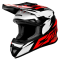 Motokrosová přilba CASSIDA CROSS CUP TWO (červená/bílá/černá)