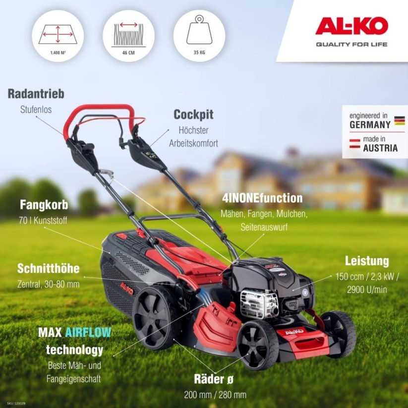 Benzínová sekačka AL-KO 473 VS-B Premium