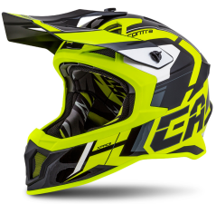 Motokrosová přilba Cassida Cross Pro 2 Contra (žlutá fluo/černá/šedá/bílá)